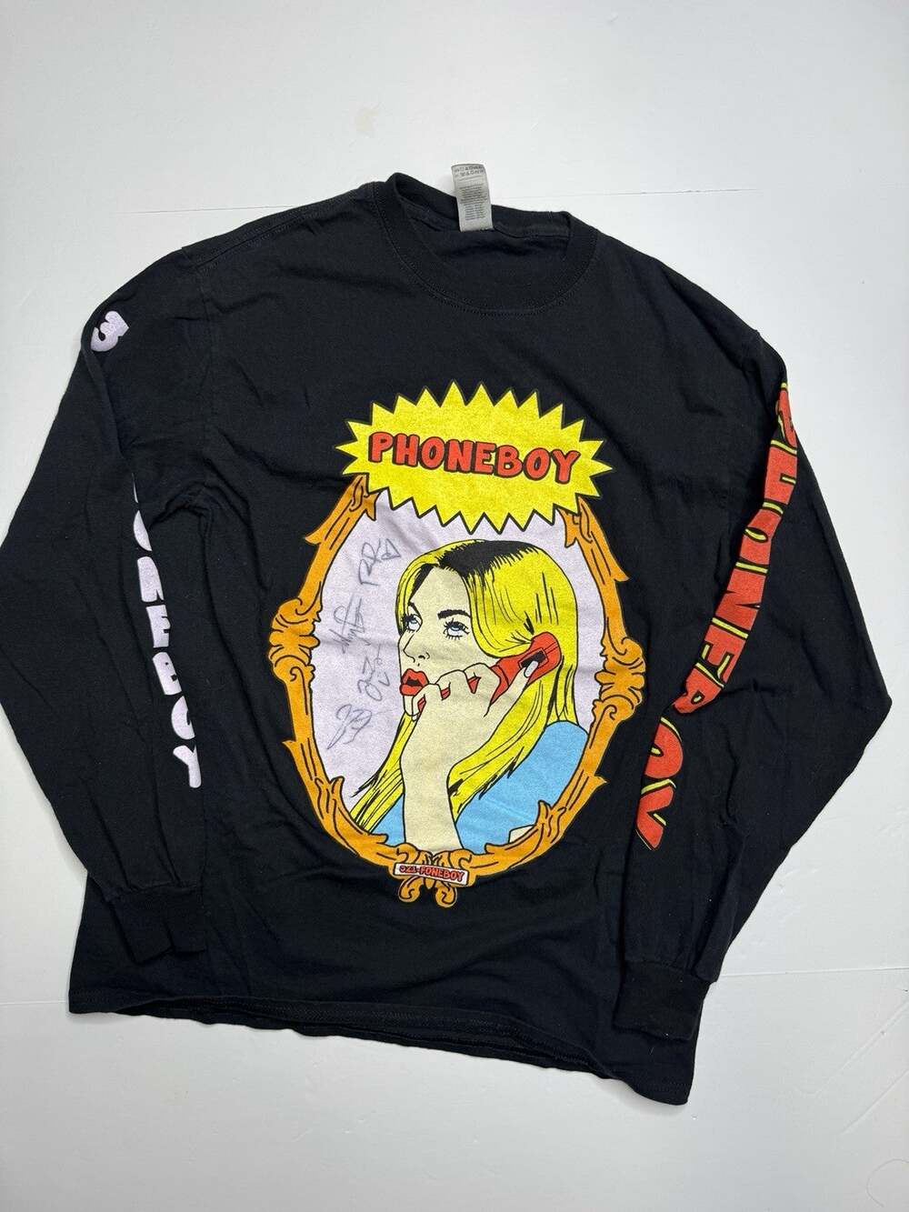 Phoneboy Band Shirt Mens M Black Long Sleeve Graphic Indie Rock Merch